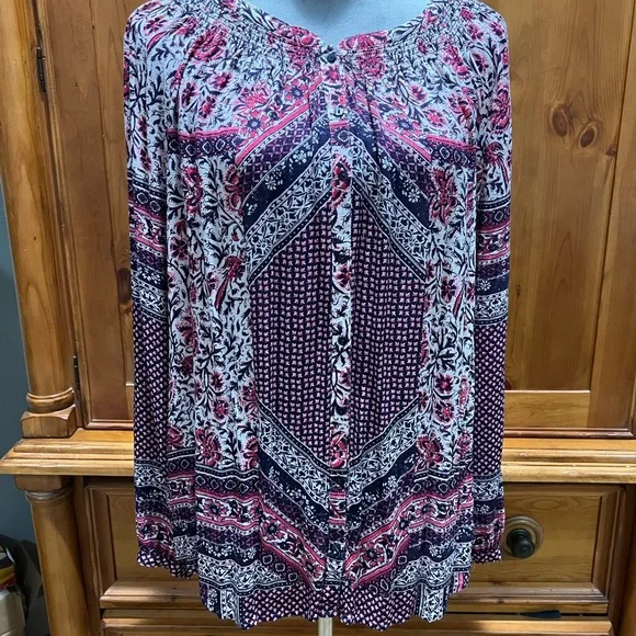 Lucky Brand Long Sleeve Shirt, SZ L - Picture 1 of 3